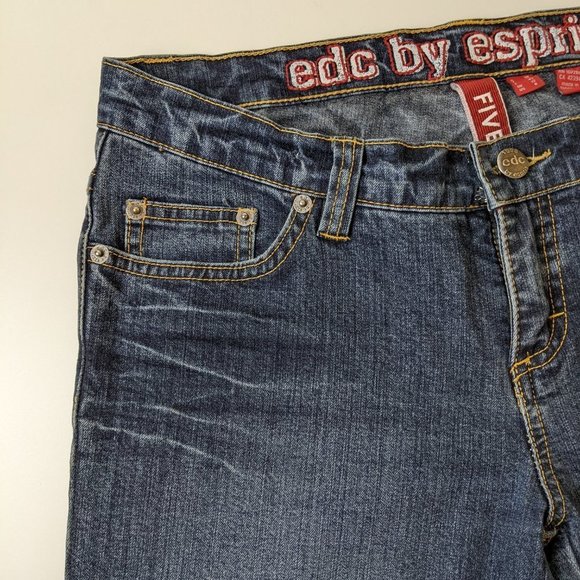 EDC by Esprit Low Rise FIVE Straight cut Jeans Size 8 - Picture 13 of 16